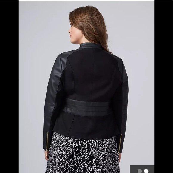 💙📦🆕LB Faux Leather Jacket - Picture 2 of 3